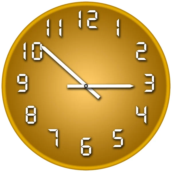 Złoty zegar — Zdjęcie stockowe