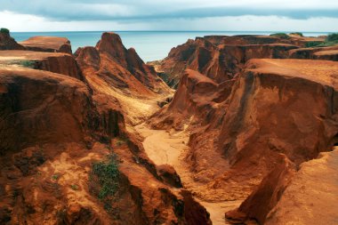 Sea cliffs of Morro Branco clipart