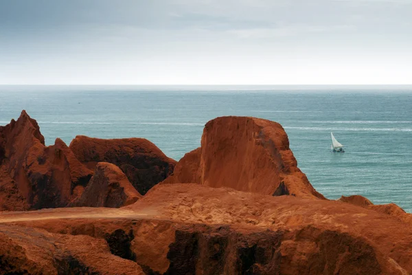 Море скелі Morro Бранко — стокове фото
