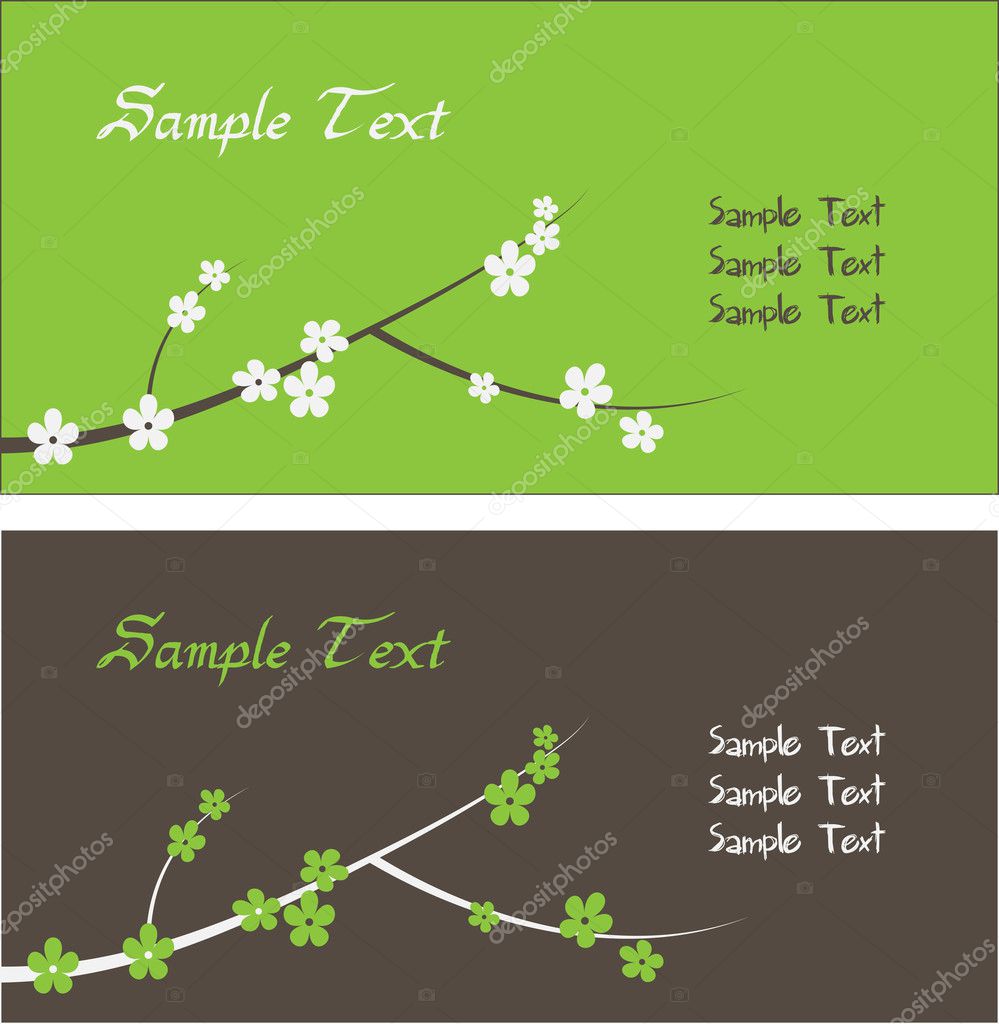 Floral business card template Stock Vector © morrmota #10726323 Floral business card template Stock Vector © morrmota #10726323