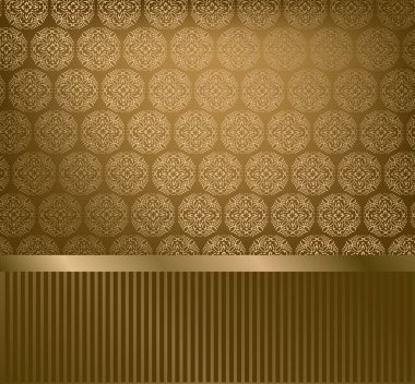 Glamour golden wallpaper clipart