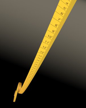 Measure tape - centimeters clipart