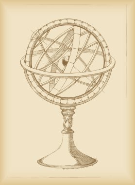 Armillary Sphere - drawing clipart