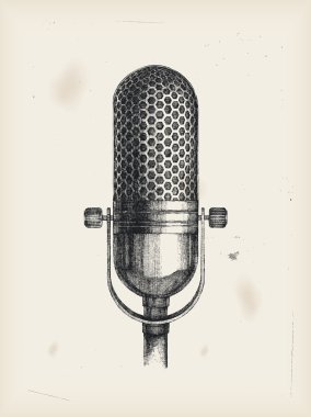 Microphone -drawing clipart