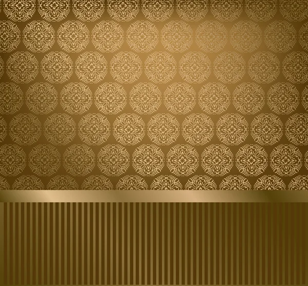 Glamour golden wallpaper — Stock Vector