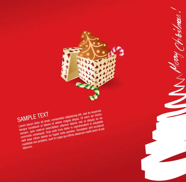 Christmas greeting card- — Stock Vector