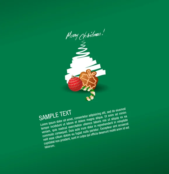 Carte de voeux de Noël — Image vectorielle