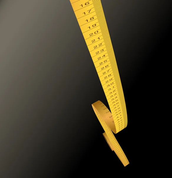Вимірювальна стрічка - сантиметри — стоковий вектор