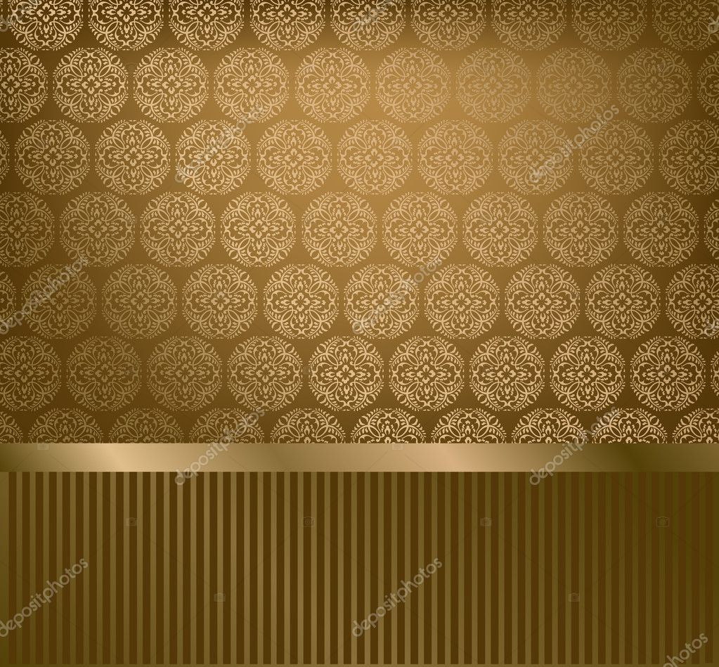 Glamour golden wallpaper Stock Vector Image by ©teacept #10433773