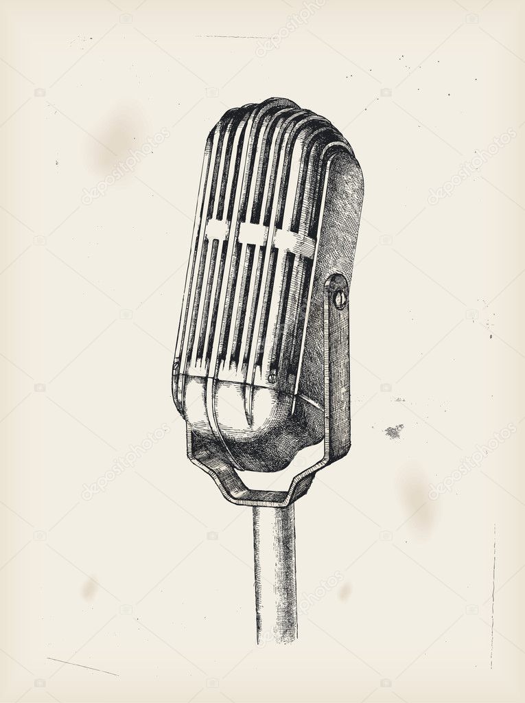 Microphone -drawing