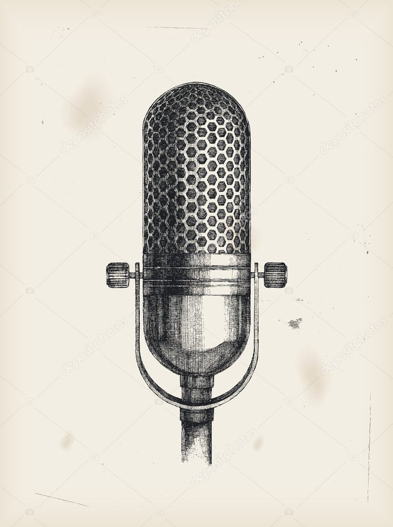 Microphone -drawing