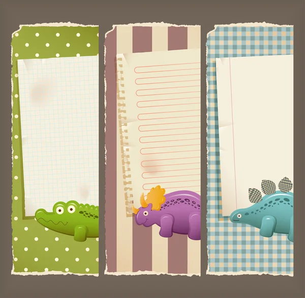 Papier bannières & jouets — Image vectorielle