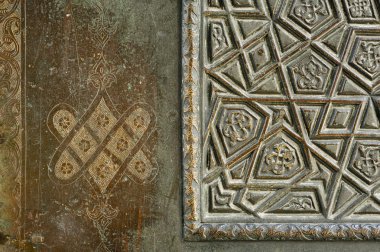 Bronz kapı detayı Sultanahmet Camii, istanbul, Türkiye