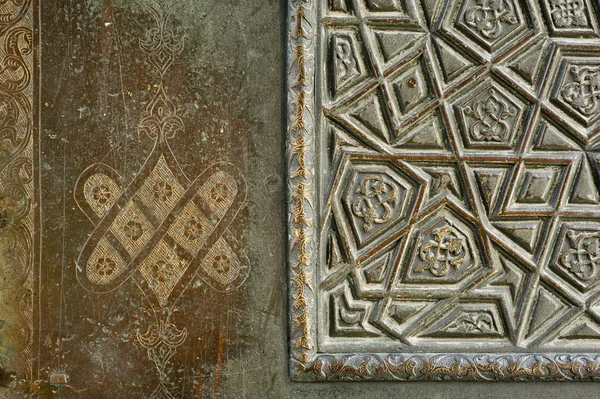 Bronz kapı detayı Sultanahmet Camii, istanbul, Türkiye — Stok fotoğraf