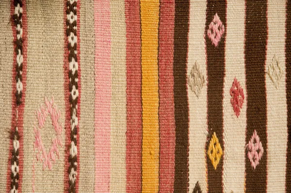 Turkse tapijt van handgeweven Stockfoto