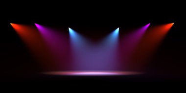 Stage light clipart