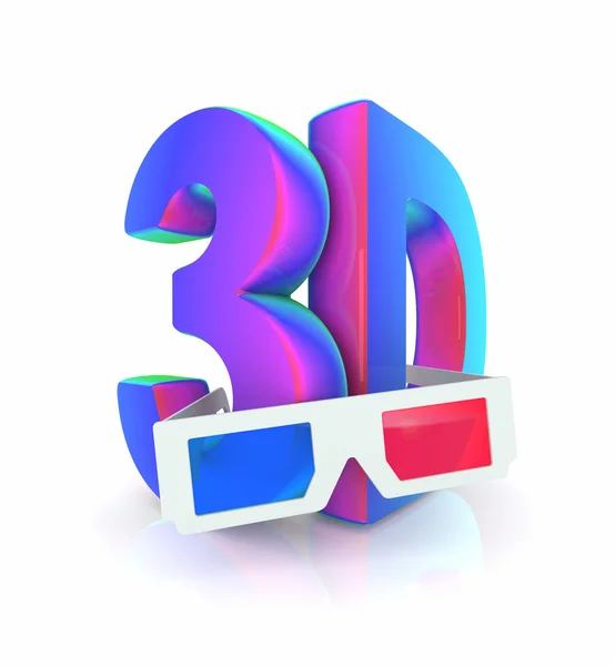 3D sklo — Stock fotografie