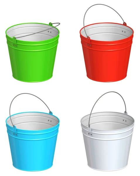 Color bucket — Stock Photo, Image
