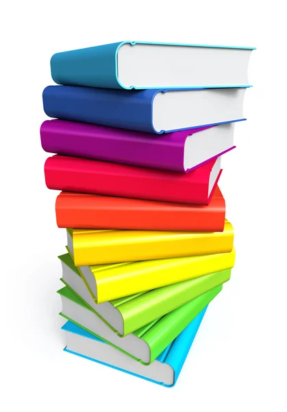 Stapel kleurenboeken — Stockfoto