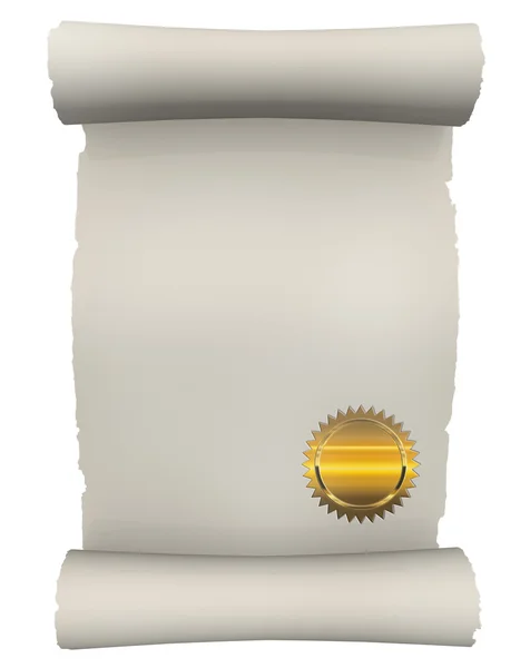 Certificate Scroll — Stock Photo, Image