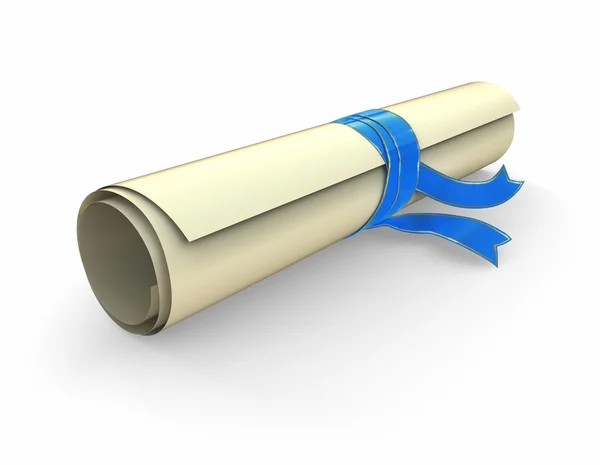 Certificate scroll — Stock Photo, Image