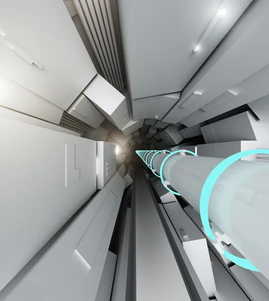 Túnel do colisor de Hadron — Fotografia de Stock