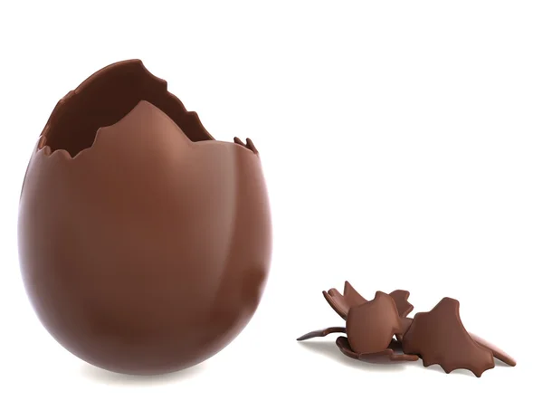 Oeuf de Pâques au chocolat — Photo