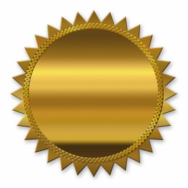 Golden seal clipart