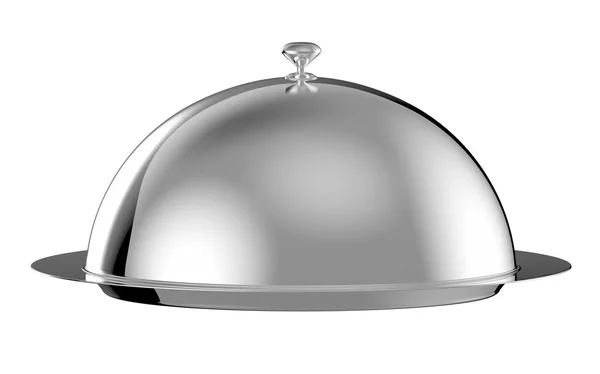 Restaurant cloche with lid — Stok fotoğraf