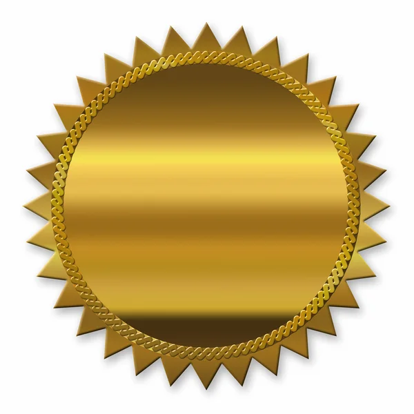 Selo dourado — Fotografia de Stock