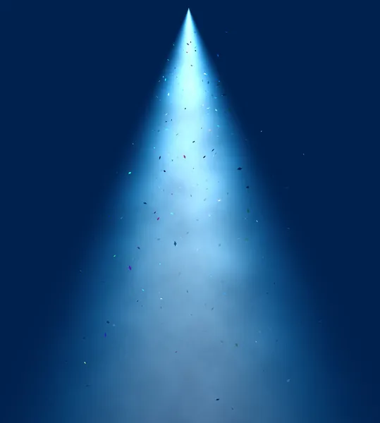 Blue spot Light Beam — Stock Photo, Image