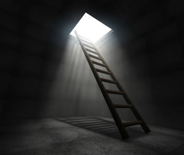 Ladder to freedom — Stock Photo, Image