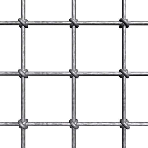 Metallic prison bars — Stock Photo, Image