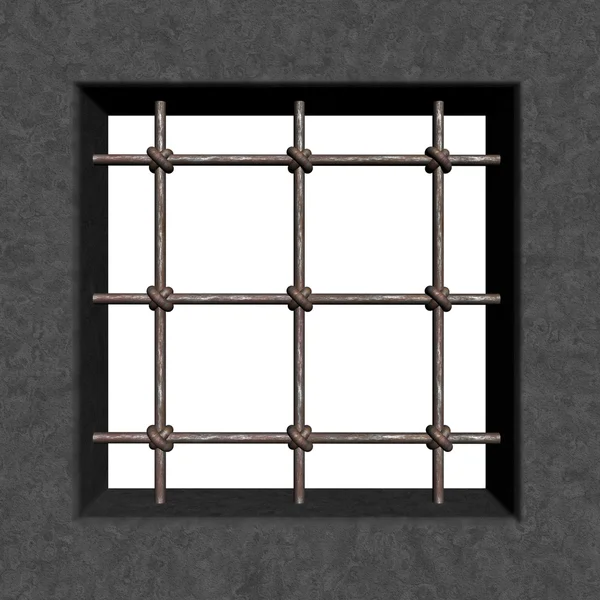Gevangenis venster — Stockfoto