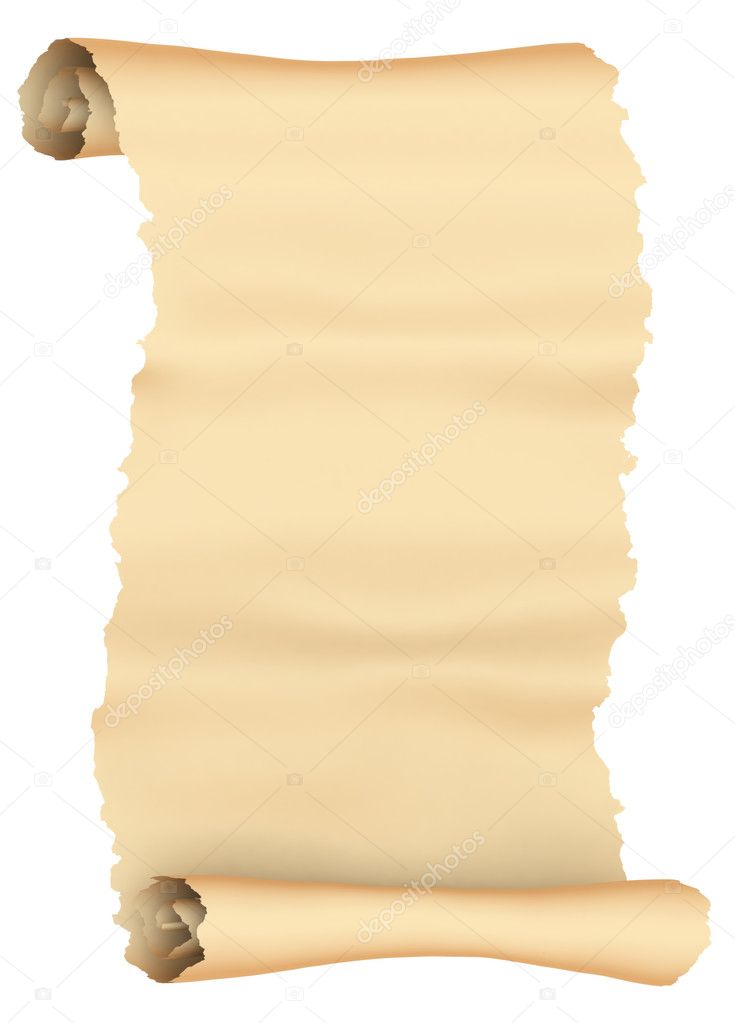 Vintage roll of parchment Stock Photo by ©gl0ck 10442798