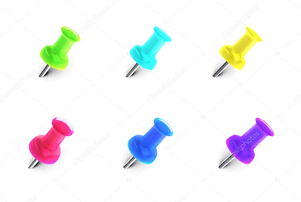 Color pushpins
