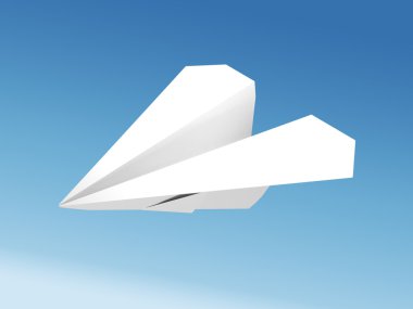 Paper airplane clipart