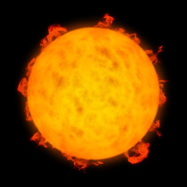 Solar activity clipart