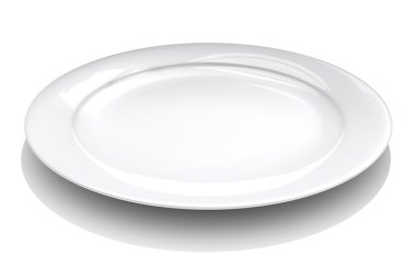 White dish clipart