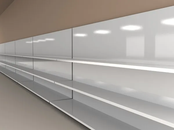 Empty shelves — Stock Photo, Image
