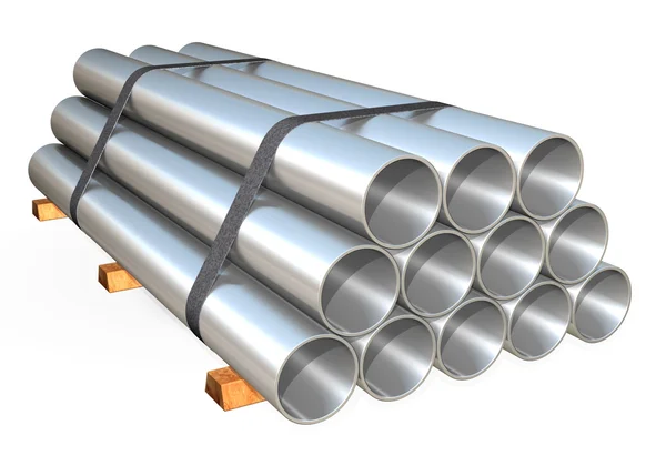 Pilha de tubos — Fotografia de Stock
