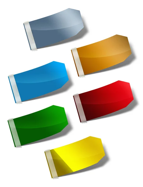 Pegatinas de color — Foto de Stock