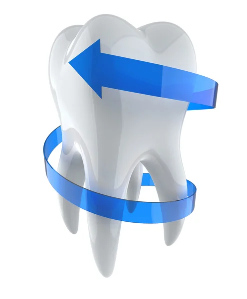 Zub s šipkou — Stock fotografie