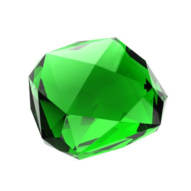 Green gemstone clipart