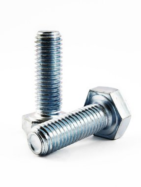 Two steel bolts clipart