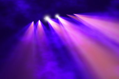 Colorful concert lighting clipart