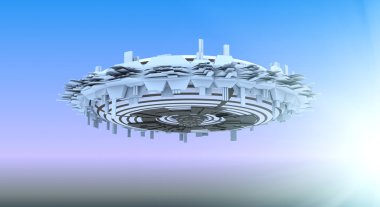 Alien spaceship clipart