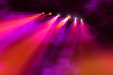 Colorful concert lighting clipart