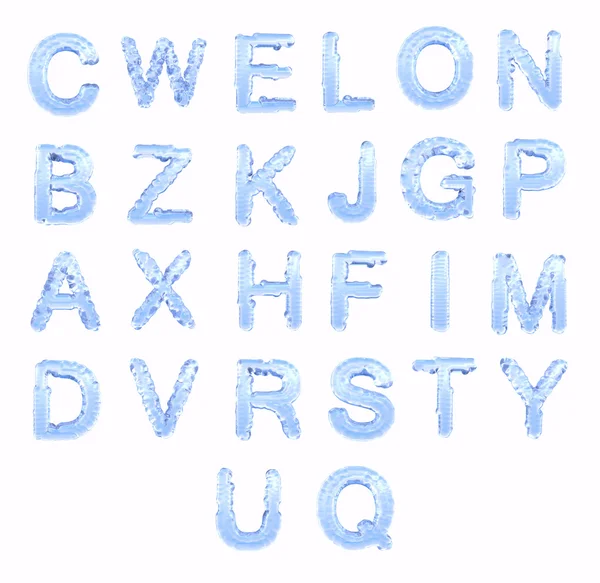 Ijs lettertype — Stockfoto