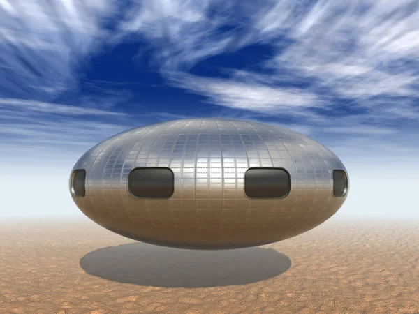 UFO landing — Stock Photo, Image